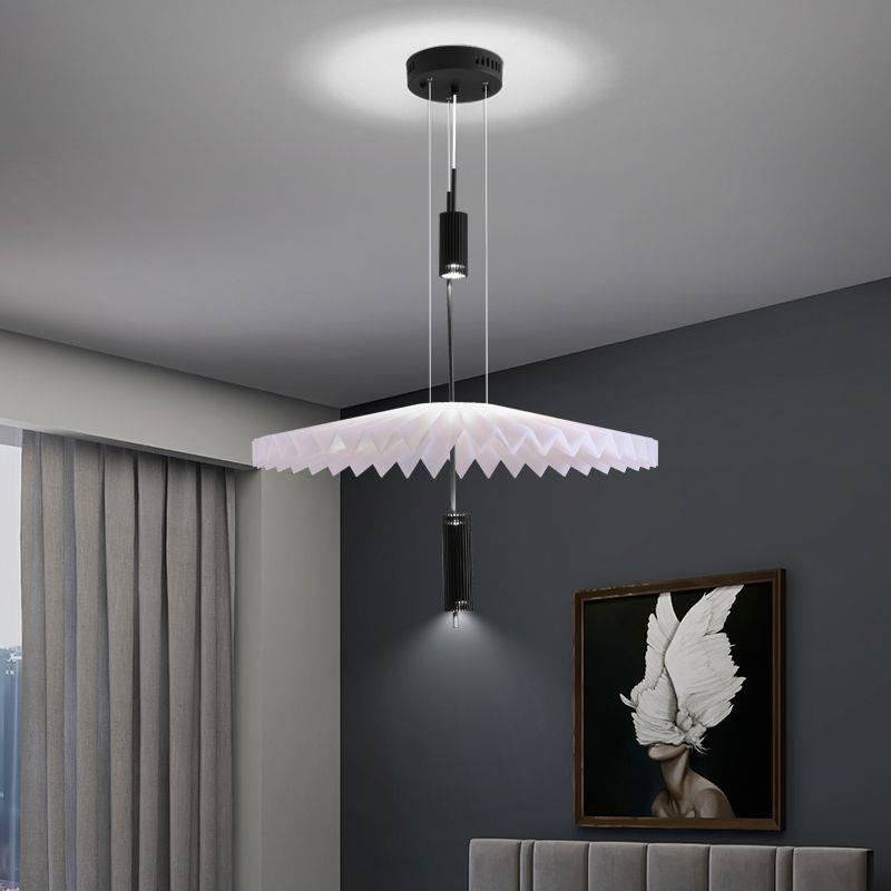 设计师灯极简主义艺术创意百褶餐厅时尚吊灯儿童房服装店工厂