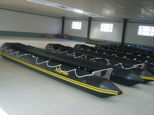 8米 铝合金地板捕捞船 休闲观光船 PVC充气皮划艇 钓鱼船 皮筏子