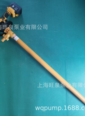 旺泉HD-E-RCHG+PVDF-1000野外化工抽桶泵、户外油桶泵、锂电桶泵