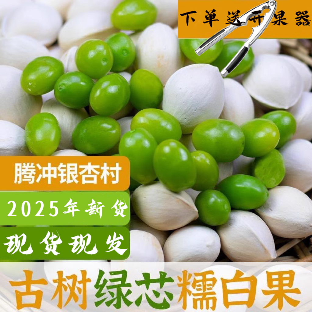 云南腾冲白果2025年新鲜银杏果甜糯不苦古树老品种糯白果炖鸡汤