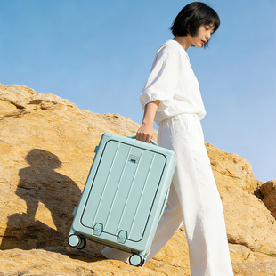 Virgin铝框2025新款 快捷取物旅行箱 行李箱拉杆箱男女24前开口密码