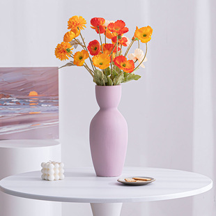 速发落地彩色陶瓷水养装厅干花饰瓶客花电视柜插花摆件