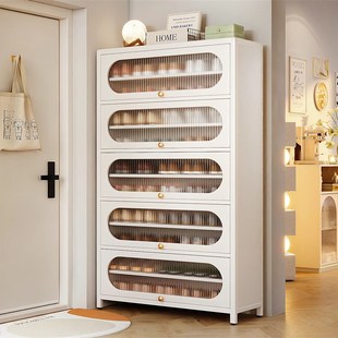 速发大制鞋柜家用门量落地多层碳钢防尘鞋架玄关钢容口收纳鞋柜
