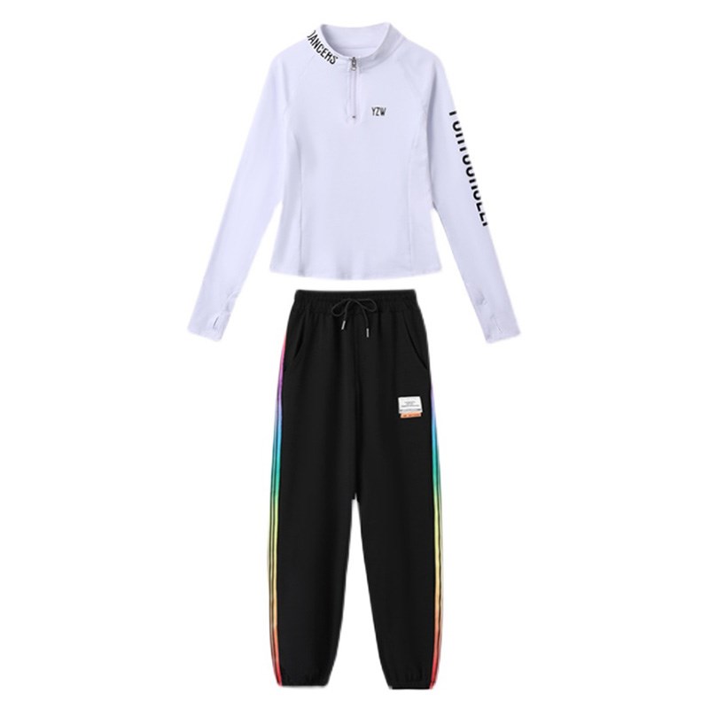 现货速发2024杨丽萍广场舞运动服装新款套装春防晒上衣健身演出舞