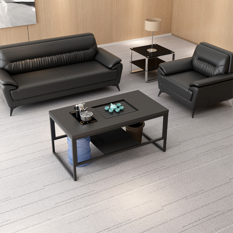 速发功石茶几火烧夫功夫茶几功电磁炉黑色钢化玻璃带夫茶几茶桌