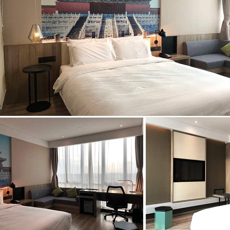 速发快捷酒店亚朵床墙馆家具标间全套公寓民宿客房电视宾组合桌子