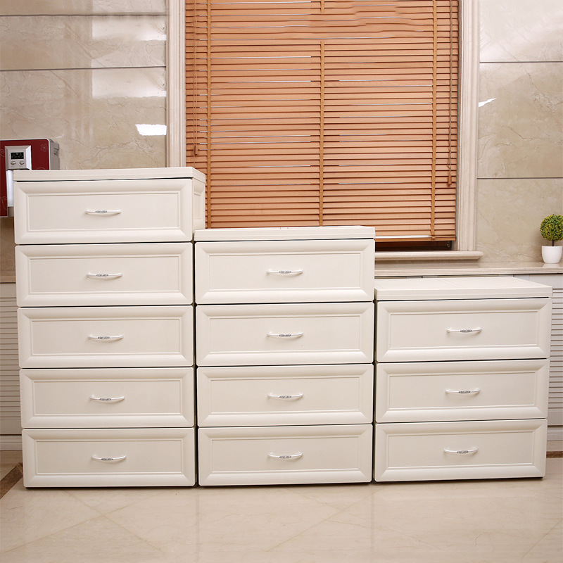速发收式双层塑料收纳抽屉式日纳柜鞋柜加厚宝实衣柜床头柜衣橱宝