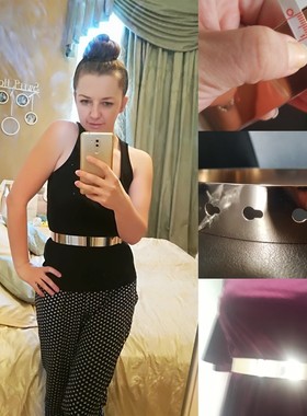 速发201 LuxusyB Sier Iro Derig t  elts Fashio Mirr