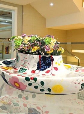 速发玻璃钢鹅卵石坐凳商场休闲座椅公共区商息椅休业美陈椅长凳子