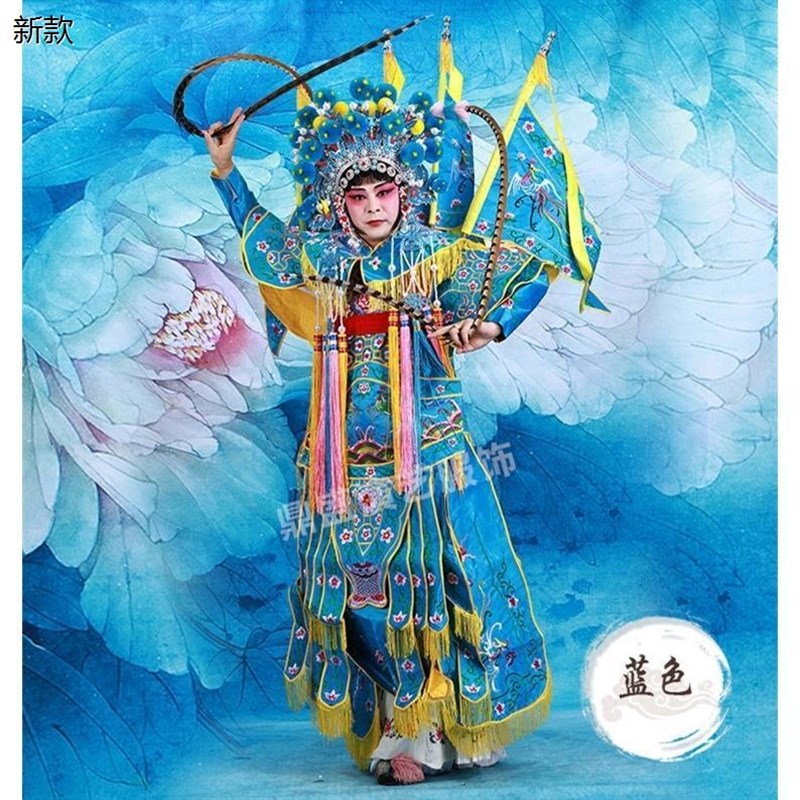 速发京剧戏曲服装戏服穆桂英服装电靠将扈三娘武旦刀马旦演出服装