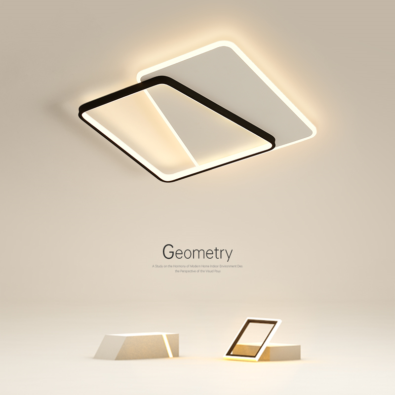 速发简约主灯室灯方形吸顶灯创意客书卧具餐厅厅房客房灯