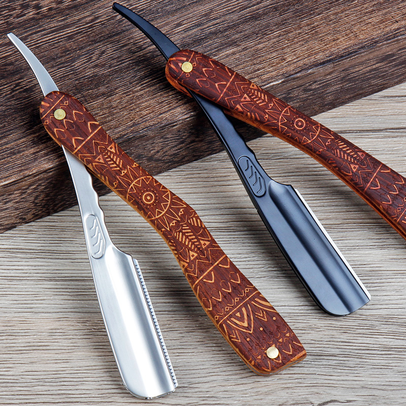 速发刮修动剃理髲店安全刃刮刀面脸刀新手防刮伤手刮刀架