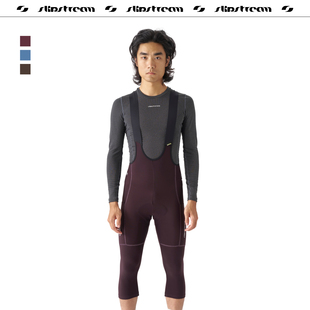 Slipstream秋冬季男士骑行裤抓绒保暖加厚背带七分裤双箭头Exp