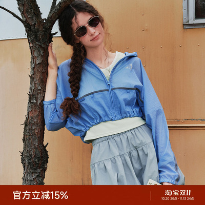TeenieWeenie小熊女装外套2025夏季新款轻薄舒适时尚短款立领上衣