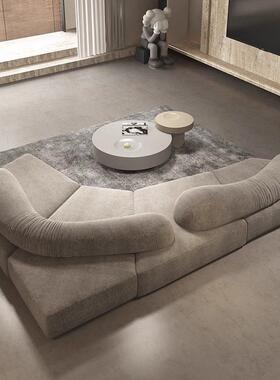 edra岩石沙发模块沙发意式极简异形沙发雪尼尔沙发魔图磨砂布沙发