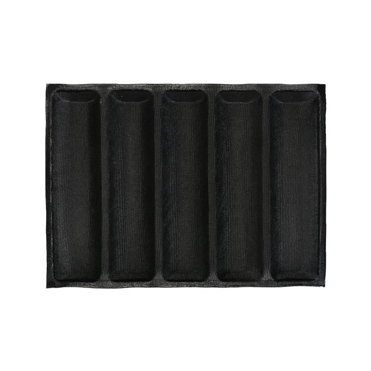5格赛百味风味热狗面包模具34X46CM硅胶法棍面包模具不沾透气模具