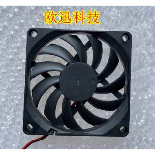 5V/12V/24V 8010 8CM 超薄静音双滚珠机箱显卡路由器usb散热风扇