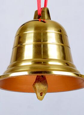 家居摆件挂件纯黄铜风铃铜钟铜铃寺庙小铃铛屋檐学校吊钟船钟包邮