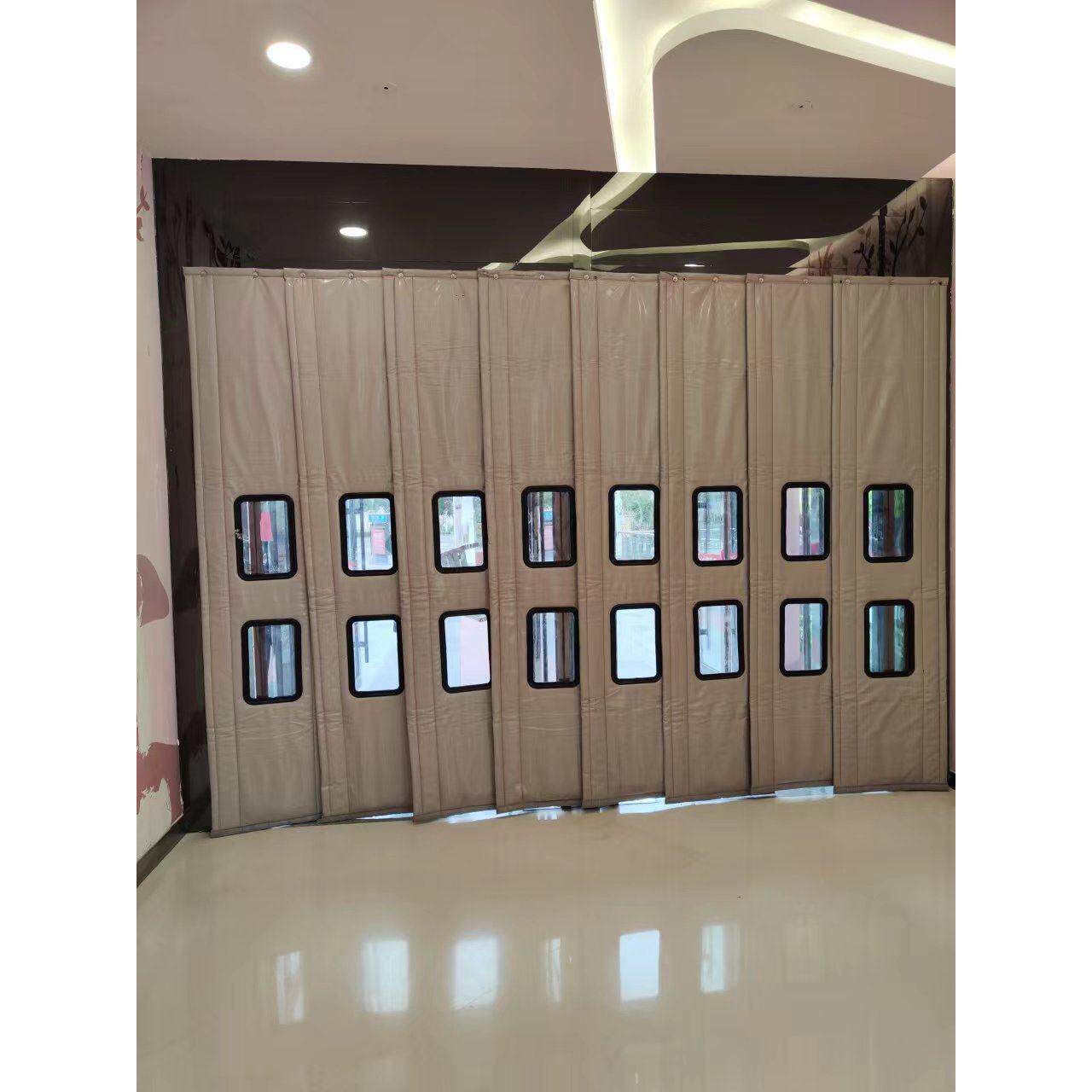 棉门帘冬季防风保暖加厚PU皮革防寒隔音隔断门帘冷库商场超市商用