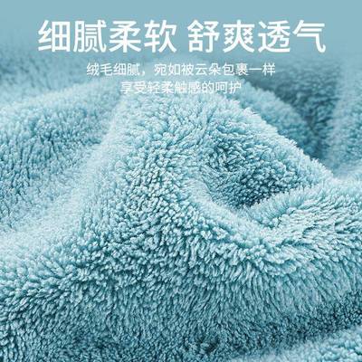 天天干发帽浴帽女高密双层加厚超强吸水包头巾长发卡通刺绣干发巾
