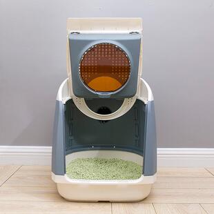 TOMCAT自由仓猫砂盆全封闭式防外溅猫咪厕所特大号猫沙盆宠物用品