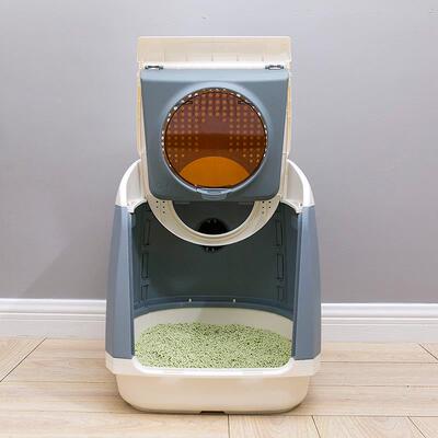 TOMCAT自由仓猫砂盆全封闭式防外溅猫咪厕所特大号猫沙盆宠物用品