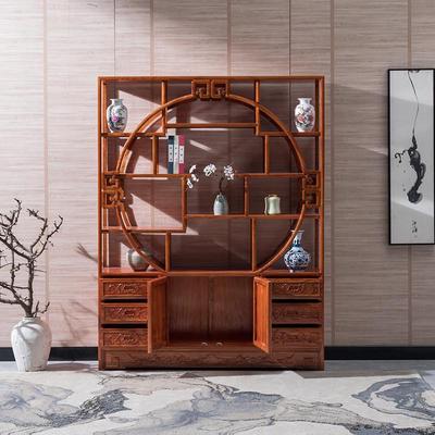 150多宝阁博古架实木新中式茶叶架茶叶展示柜茶室茶具落地置物架