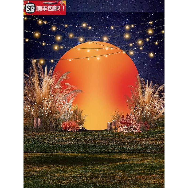 落日网红橱窗美陈列背景墙kt板装饰户外活动场景布置店铺打卡摆件,节庆用品/礼品,装扮布置套餐,淘宝优惠券,粉丝福利购,淘宝优惠卷