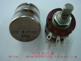 TOCOS RV24YG 20F B100R B100欧双联电位器 灯丝平衡300B