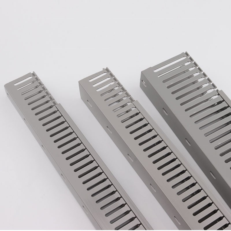 PVC细齿线槽配电箱理线槽明装网线线槽u型布线槽密齿线槽pvc桥架