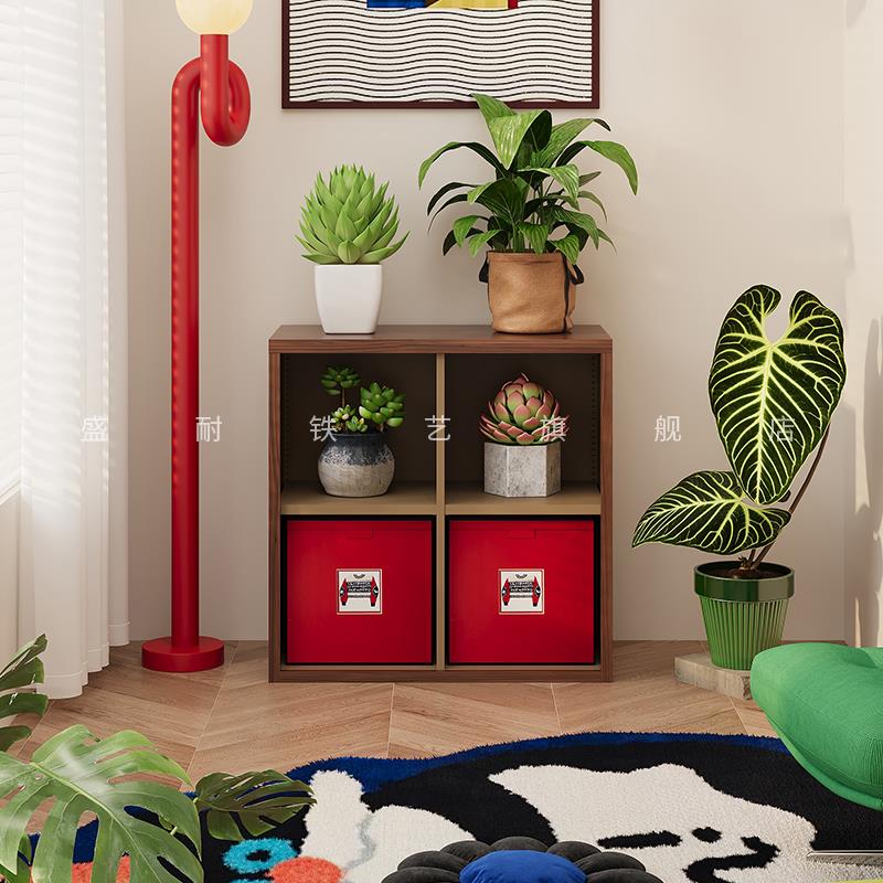包豪斯环保钢制家用阳台客厅收纳柜收纳防水防晒绿植架置物架
