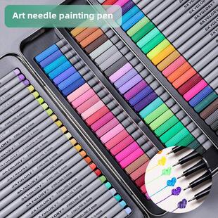 120色彩色针管勾线笔24色72色签字笔0.4mm美术文具手账中性笔简约