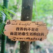 实木家用花园小院装 饰挂牌美丽庭院木质门牌创意挂件墙上木牌定制