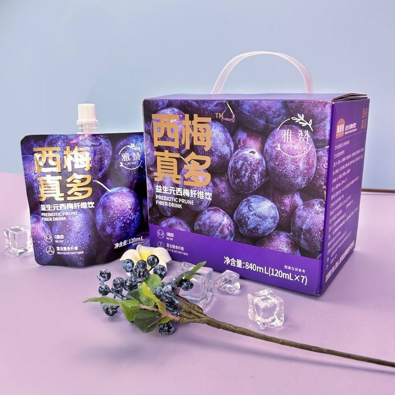 雅赞西梅汁益生元西梅纤维饮0脂便携包装官方正品浓缩果蔬汁果汁.