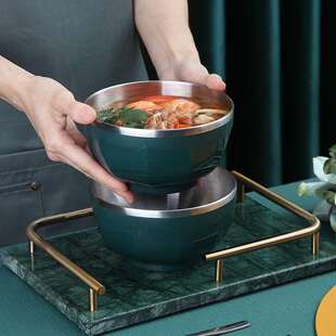 极速个人专d用碗筷单人碗碟饭碗不锈钢一人食餐具一人用家用套装