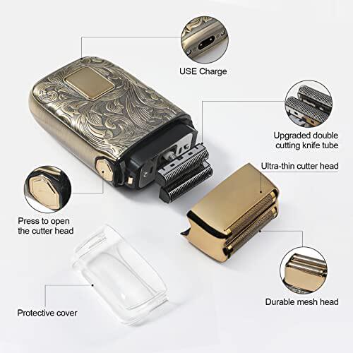 极速Ufree Electric Razor for Men  DoGuble Foil Head Shaver - 实物图