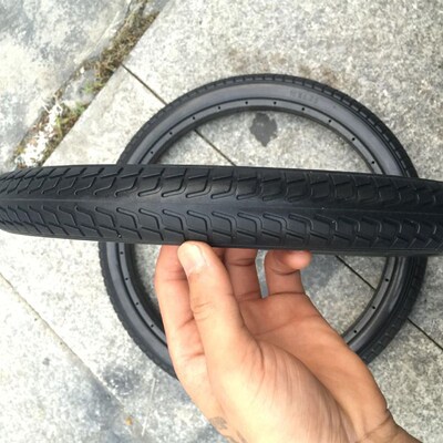 速发16寸童车1叠自行免车充气不用打气实心胎16x折.75内防扎