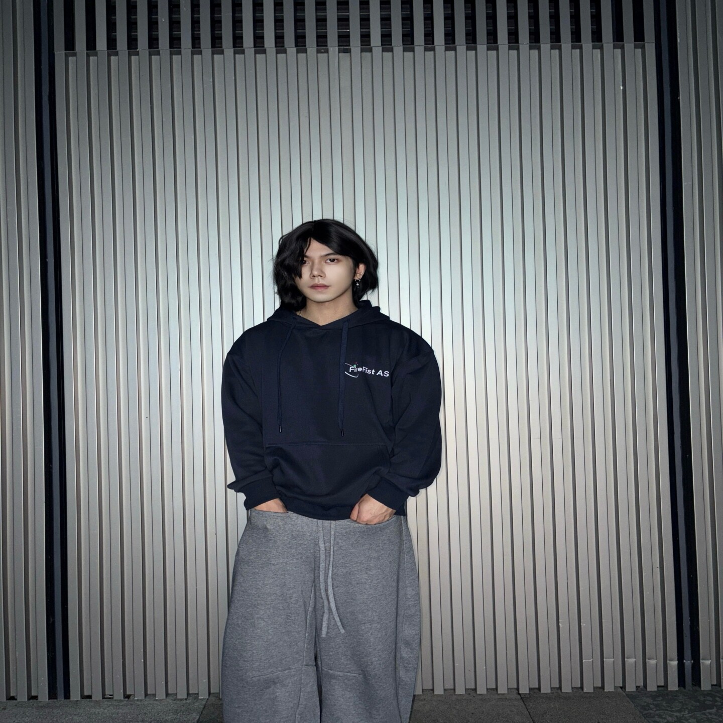 FireFist AS热带气球黑色卫衣连帽男女款国潮美式潮牌外套春秋款