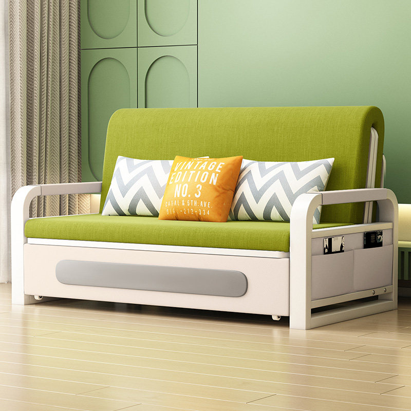 沙发床可折叠两用小户型网红双人新款布艺沙发伸缩床阳台多功能床