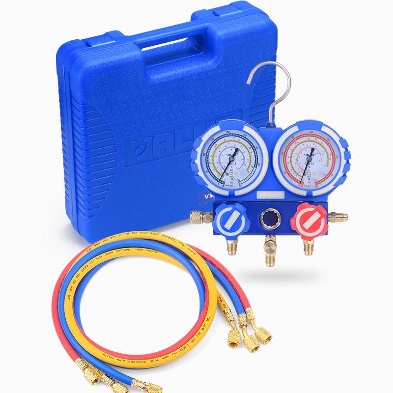 飞越精准防撞VMG-2-R410A-B空调双表组 加氟表组 冷媒雪种压力表*