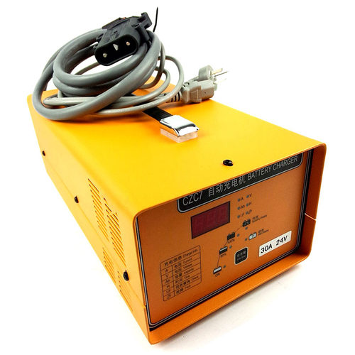 施能CZC7叉车智能充电器24V50A全电动堆高车搬运车自动充电机