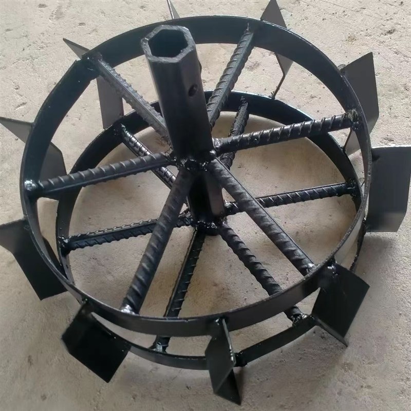 热销小型耕耘机铁轮行走铁轮行走铁轮铁轮子防Q滑轮子小型耕耘机