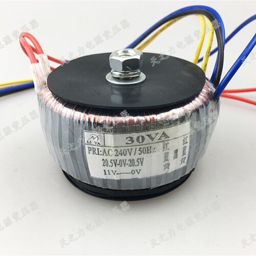 热销30W环形变压器 240V转双20.VD单11V 功放音响 环牛 电压参数