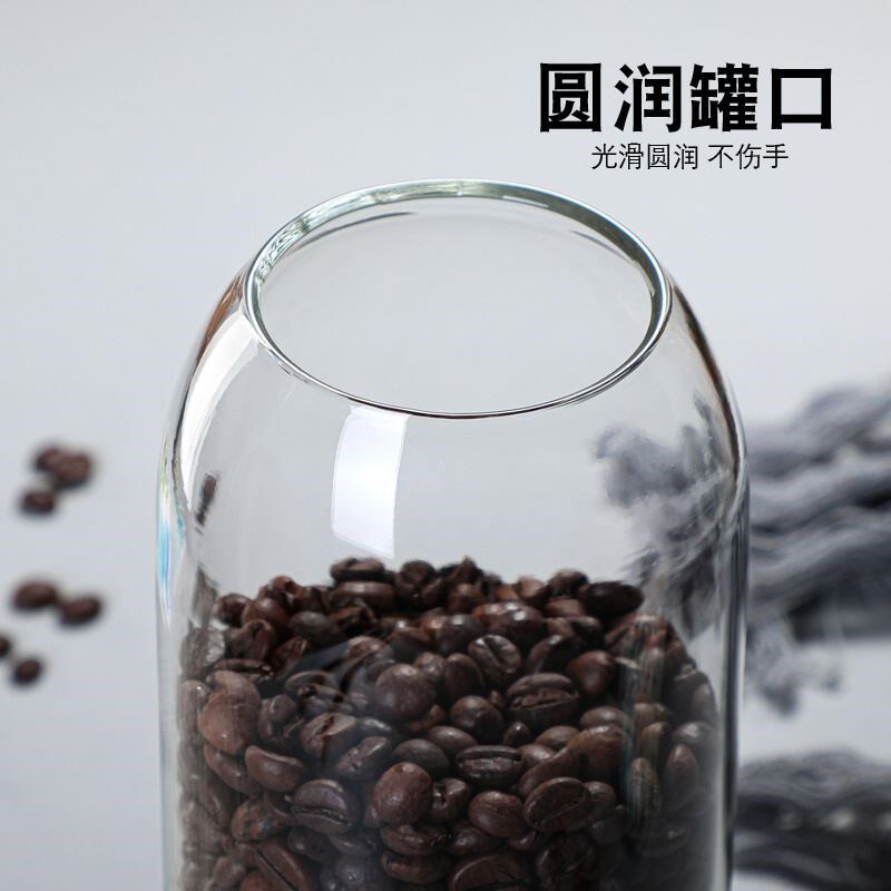 热销定制软木塞玻璃瓶子密封罐z储物罐茶叶罐厨房收纳瓶圆球木塞