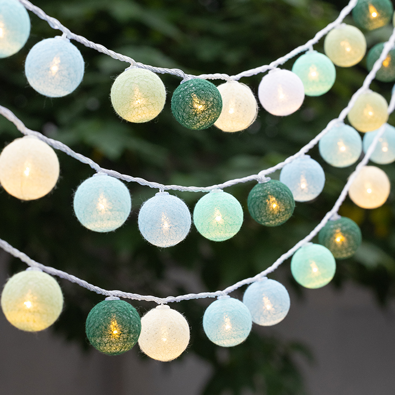 速发棉灯灯彩灯闪灯串小满天星星氛围球少房间布置帐篷装饰灯