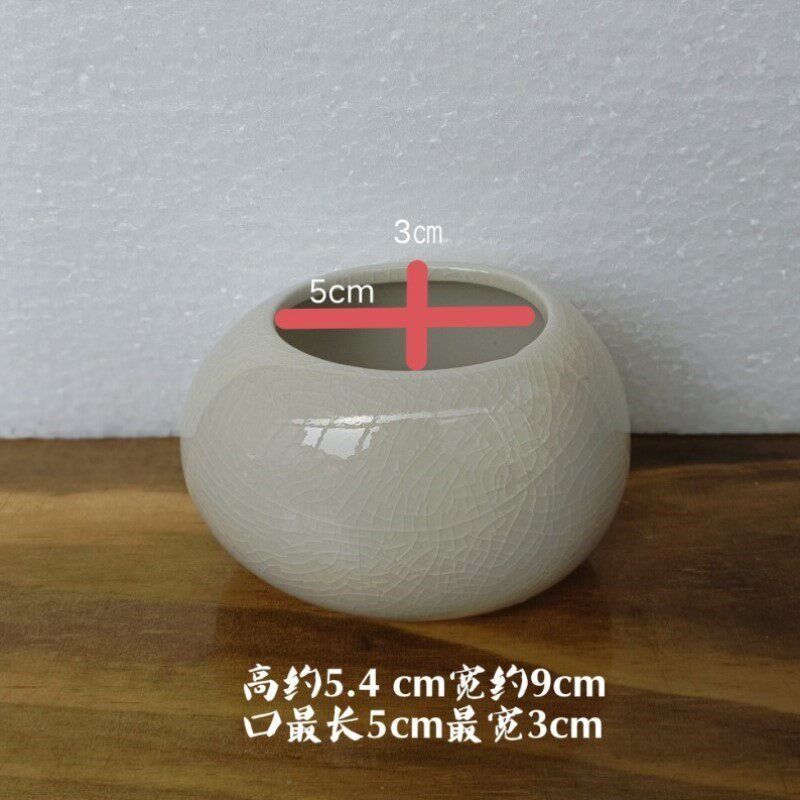 速发意式高级感花瓶专用迷你花盆孔多肉拇指摆件小新款孔陶瓷清新