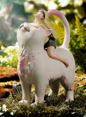 速发盒将军白夜童话贾晓鸥设计礼款摆件轻奢艺术品师猫装生日礼物