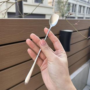 T4kzi德国316不锈钢咖啡勺家用高档精致高颜值长柄搅拌调料小勺子