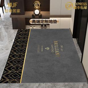 轻奢门垫入户门口地垫脚垫家用进门门前垫pvc皮革地毯防滑可裁剪