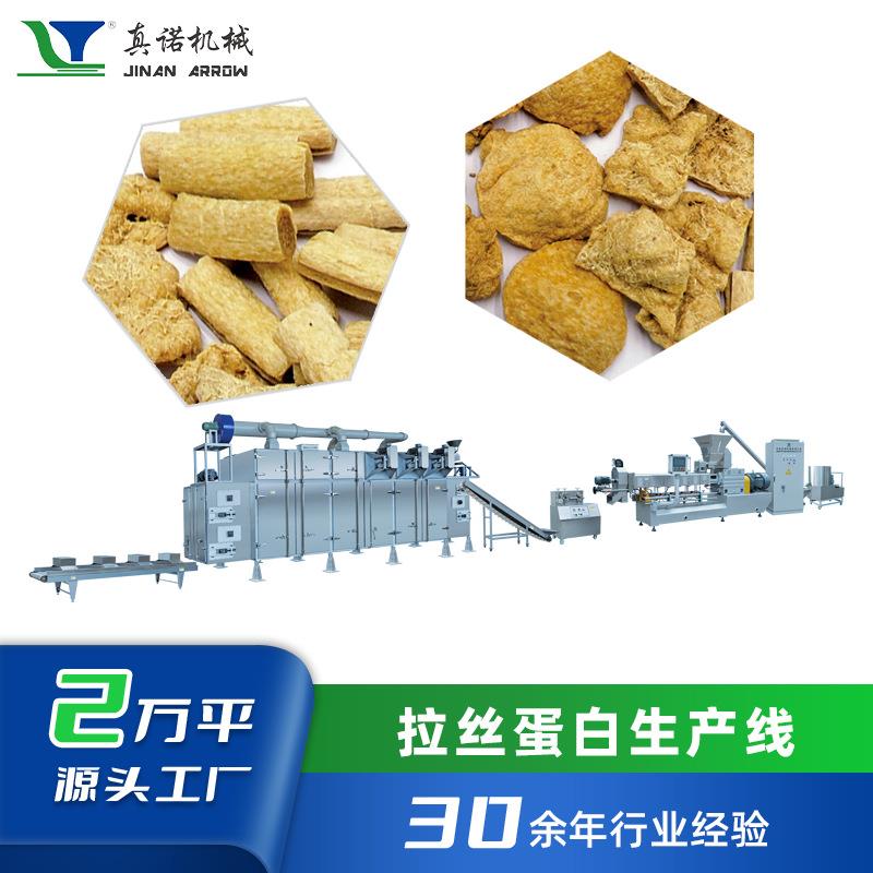 拉丝蛋白生产线大豆组织蛋白膨化设备双螺杆挤压膨化食品加工机械